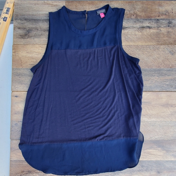 Vince Camuto sleeveless sheer Sz L - Picture 3 of 8